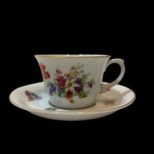 Vintage Arabia Suomi Finlandia 166‎ Floral Tea Cup